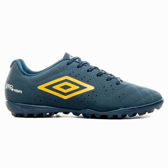 Chuteira Masculina Societ Gramado Sintético Neo Striker Umbro U01fb002011 Marinho/Dourado 43