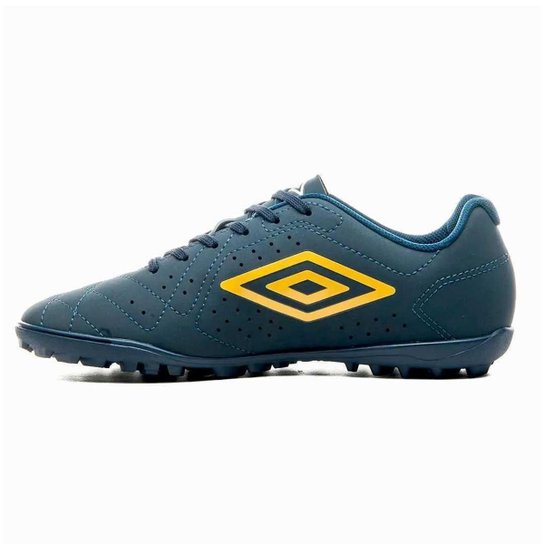 Chuteira Masculina Societ Gramado Sintético Neo Striker Umbro U01fb002011 Marinho/Dourado 43