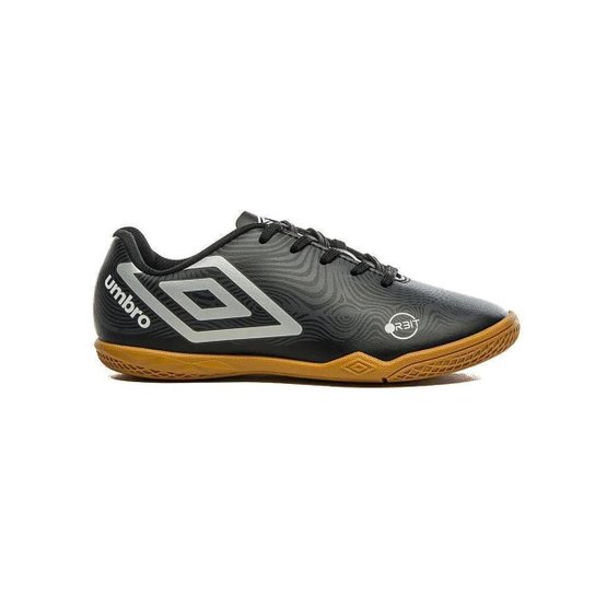 Chuteira para Futsal Umbro Orbit 33 Infantil - Preto e Prata