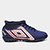 Chuteira Society Infantil Umbro Mutant - Azul Royal+Marinho