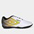 Chuteira Society Juvenil Umbro Warskin Unissex - Branco+Amarelo