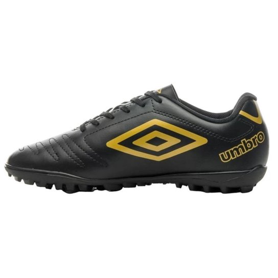 Chuteira Society Umbro Class 42 Masculino - Preto e Dourado