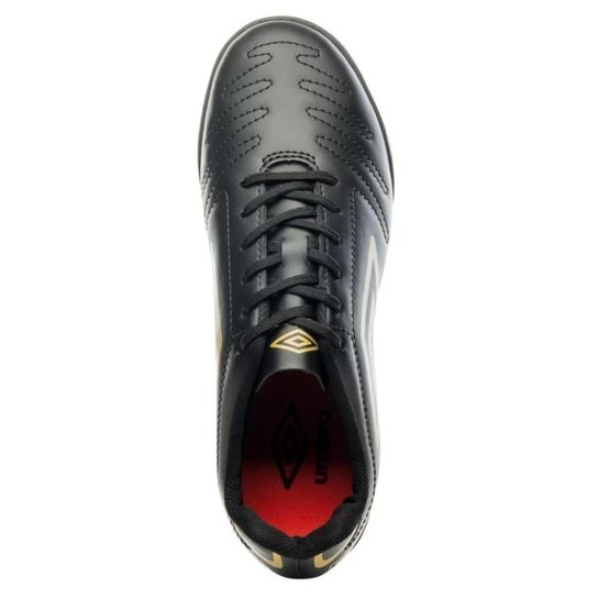 Chuteira Society Umbro Class 42 Masculino - Preto e Dourado