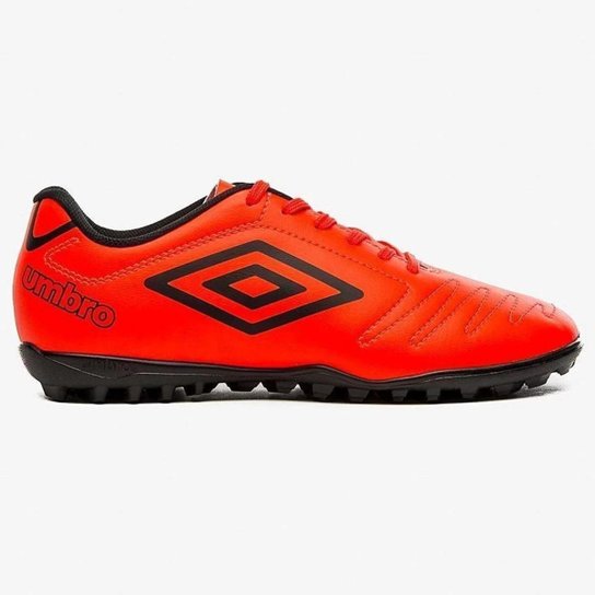 Chuteira Society Umbro Class Fiery Masculina - Coral - 44