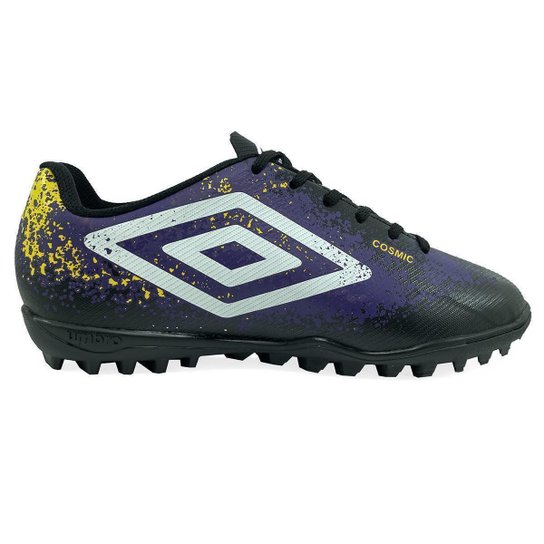 Chuteira Society Umbro Cosmic - Preto e Roxo - 41