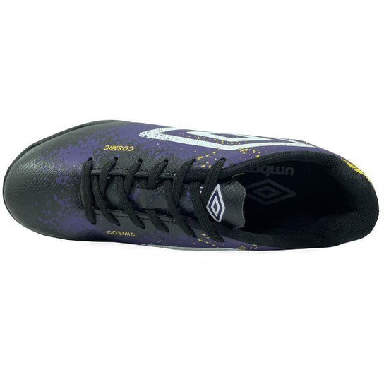 Chuteira Society Umbro Cosmic - Preto e Roxo - 41