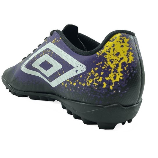 Chuteira Society Umbro Cosmic - Preto e Roxo - 41
