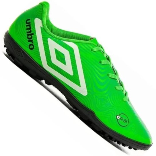 Chuteira Society Umbro Orbit 36 Infantil - Preto e Cinza
