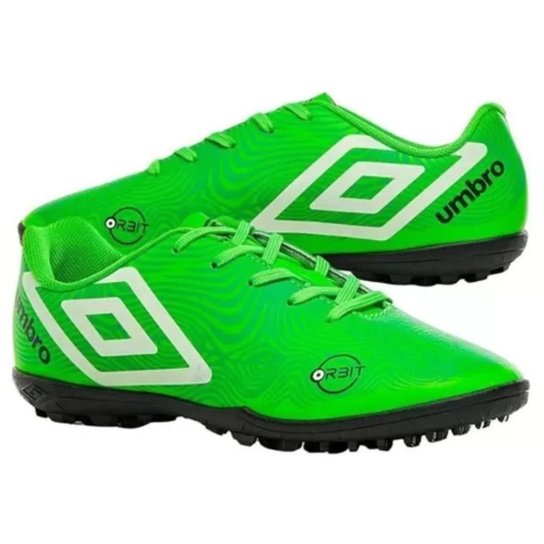 Chuteira Society Umbro Orbit 36 Infantil - Preto e Cinza