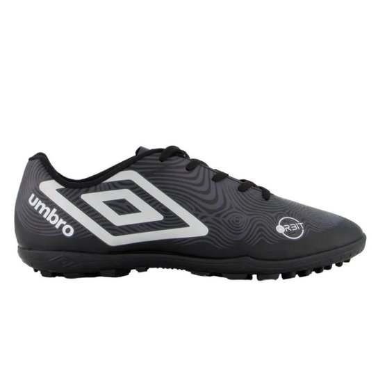 Chuteira Society Umbro Orbit 36 Infantil - Preto e Cinza