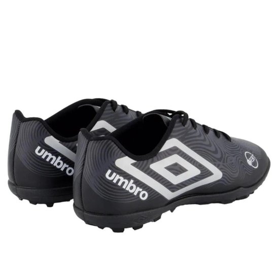 Chuteira Society Umbro Orbit 36 Infantil - Preto e Cinza