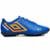 Chuteira Society Umbro Orbit 36 Infantil - Preto e Cinza - Azul Claro+Laranja