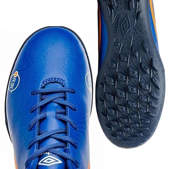 Chuteira Society Umbro Orbit 36 Infantil - Preto e Cinza