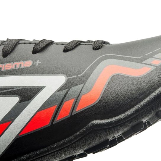 Chuteira Society Umbro Prisma+ 36 Infantil - Preto e Laranja