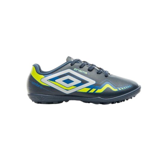 Chuteira Society Umbro Prisma+ 36 Infantil - Preto e Laranja