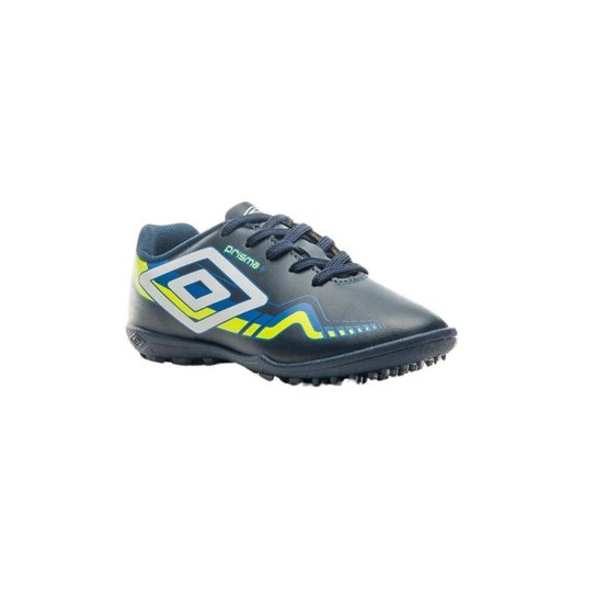 Chuteira Society Umbro Prisma+ 36 Infantil - Preto e Laranja