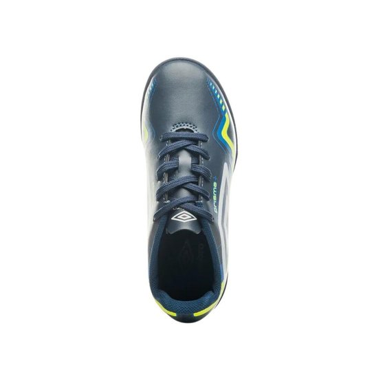 Chuteira Society Umbro Prisma+ 36 Infantil - Preto e Laranja