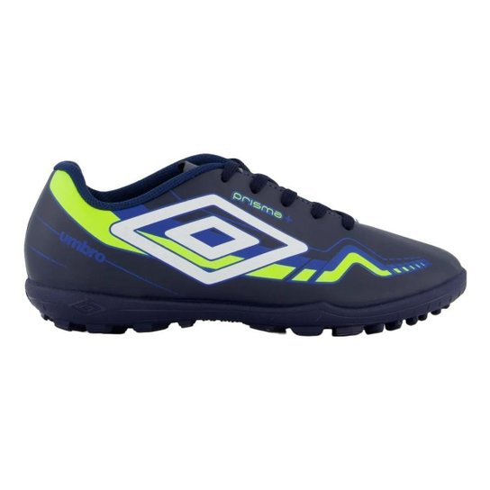 Chuteira Society Umbro Prisma+ 36 Infantil - Preto e Laranja