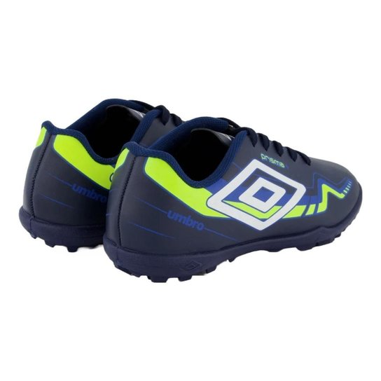 Chuteira Society Umbro Prisma+ 36 Infantil - Preto e Laranja