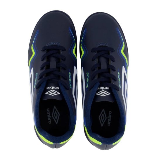 Chuteira Society Umbro Prisma+ 36 Infantil - Preto e Laranja