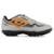 Chuteira Society Umbro Prisma+ 36 Infantil - Preto e Laranja - Cinza+Laranja