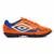 Chuteira Society Umbro Prisma+ 36 Infantil - Preto e Laranja - Laranja+Azul
