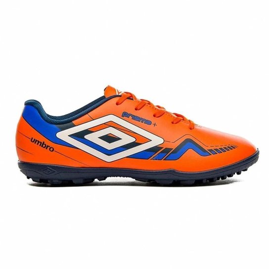 Chuteira Society Umbro Prisma+ 36 Infantil - Preto e Laranja