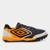 Chuteira Society Umbro Pro Challenge Uptake Unissex - Preto+Laranja