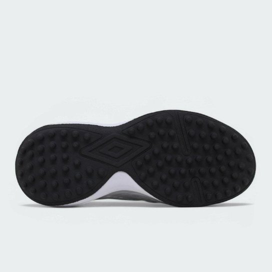 Chuteira society Umbro Ultimate infantil - cinza e azul