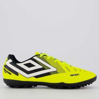 Chuteira Umbro Action Society Verde e Branca