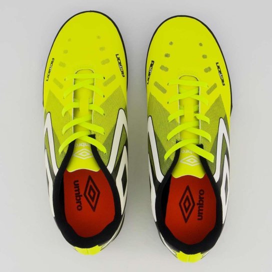 Chuteira Umbro Action Society Verde e Branca