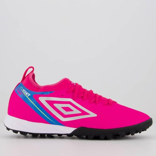 Chuteira Umbro Adamant Top Society Rosa e Azul