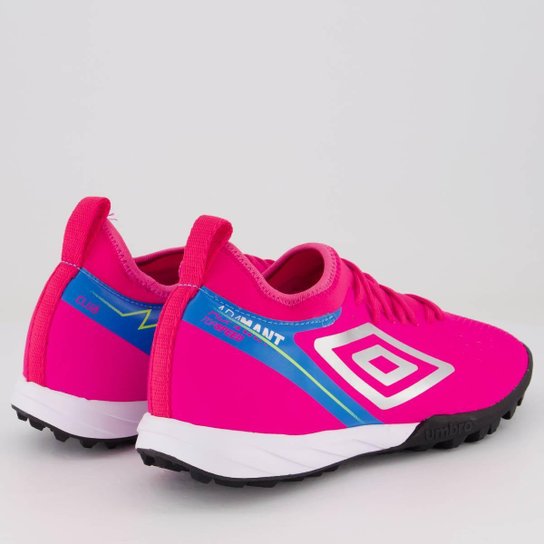 Chuteira Umbro Adamant Top Society Rosa e Azul