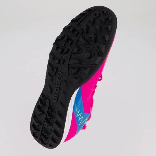Chuteira Umbro Adamant Top Society Rosa e Azul
