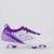 Chuteira Umbro Adamant Top Speed Club Campo Branca e Roxa - Branco