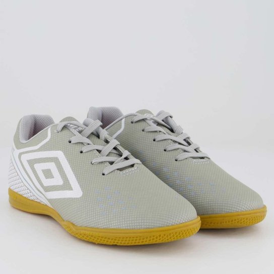 Chuteira Umbro Adamant Top Speed Futsal Juvenil Cinza