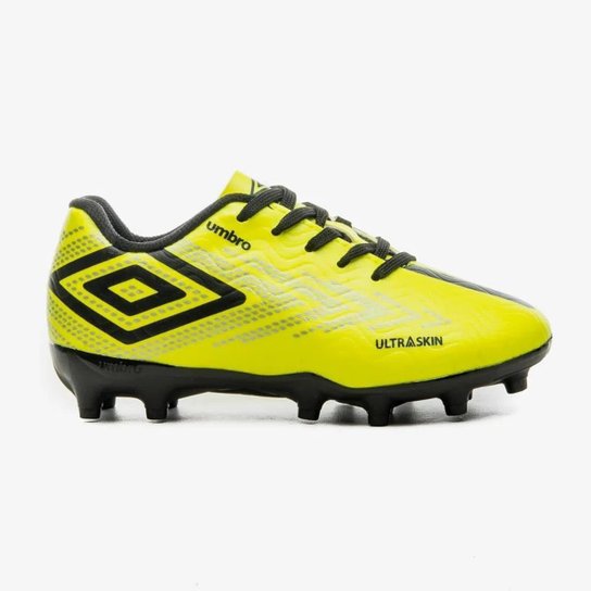CHUTEIRA UMBRO CAMPO ULTRASKIN JR LIMÃO E PRETO 35
