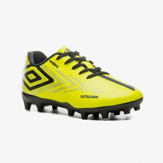 CHUTEIRA UMBRO CAMPO ULTRASKIN JR LIMÃO E PRETO 35