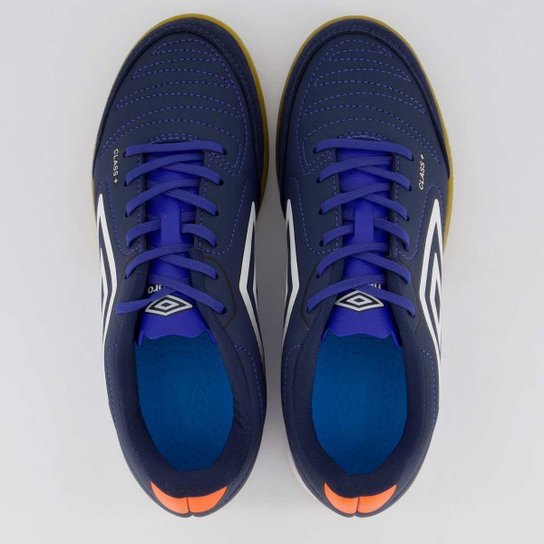 Chuteira Umbro Class+ Futsal Azul Marinho