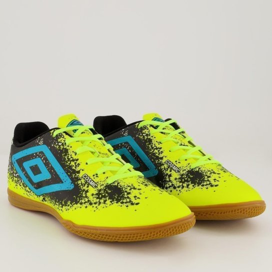 Chuteira Umbro Cosmic Futsal Verde e Azul