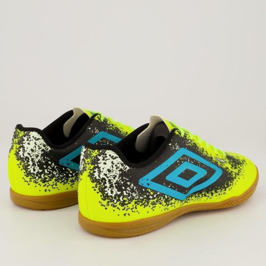 Chuteira Umbro Cosmic Futsal Verde e Azul