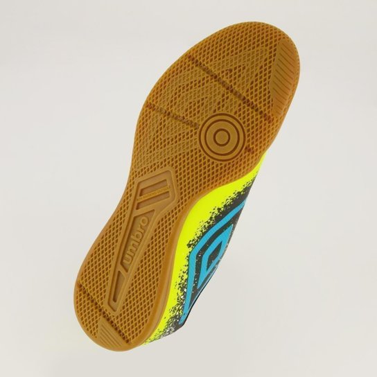 Chuteira Umbro Cosmic Futsal Verde e Azul