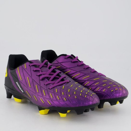 Chuteira Umbro Domain Campo Roxa e Preta
