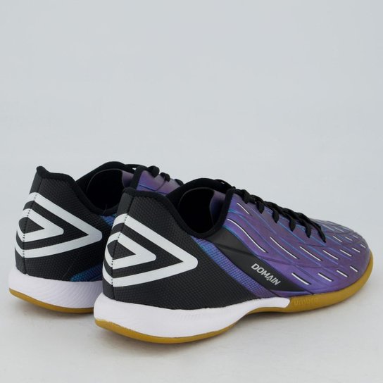 Chuteira Umbro Domain Futsal Azul e Preta