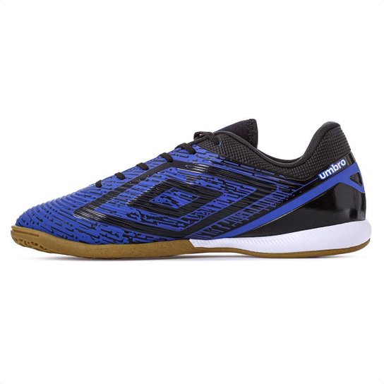 Chuteira Umbro Futsal Gravity Royal Preto e Branco - Masculino