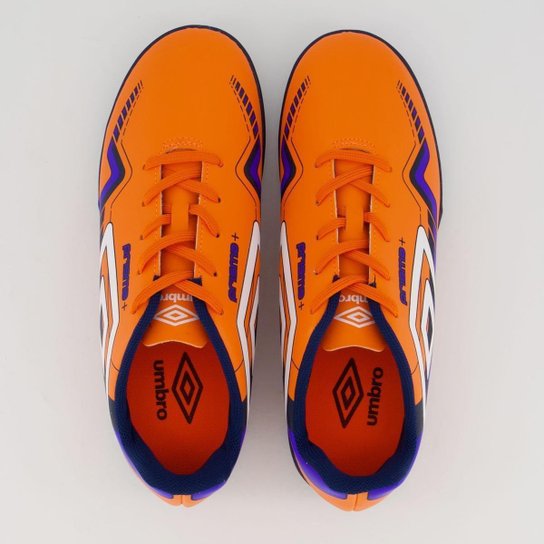 Chuteira Umbro Prisma + Society Laranja