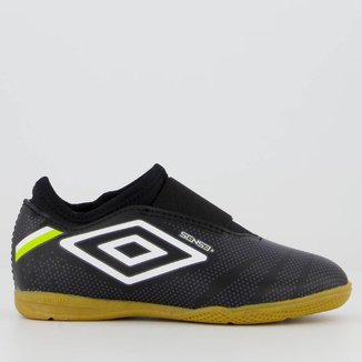 Chuteira Umbro Sense Futsal Kids Preta