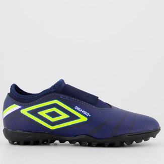 Chuteira Umbro Sense Society Juvenil Marinho