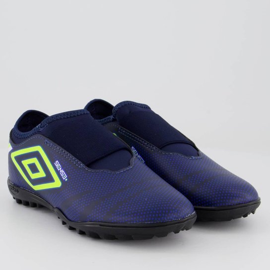 Chuteira Umbro Sense Society Juvenil Marinho