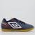 Chuteira Umbro Techno Futsal Juvenil Marinho - Azul+Marinho